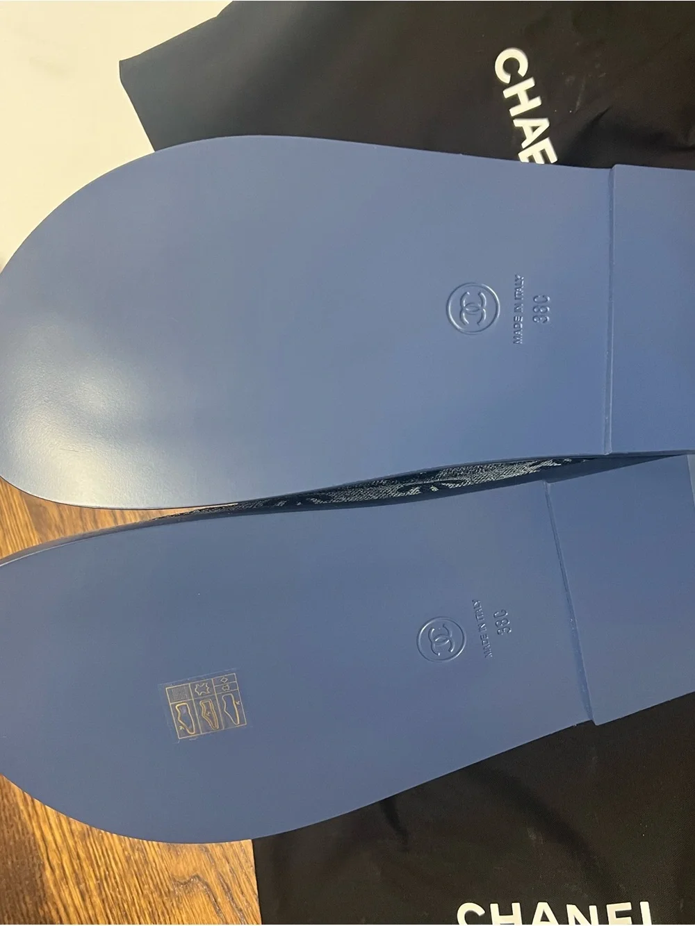 CHANEL Demin Dad sandals